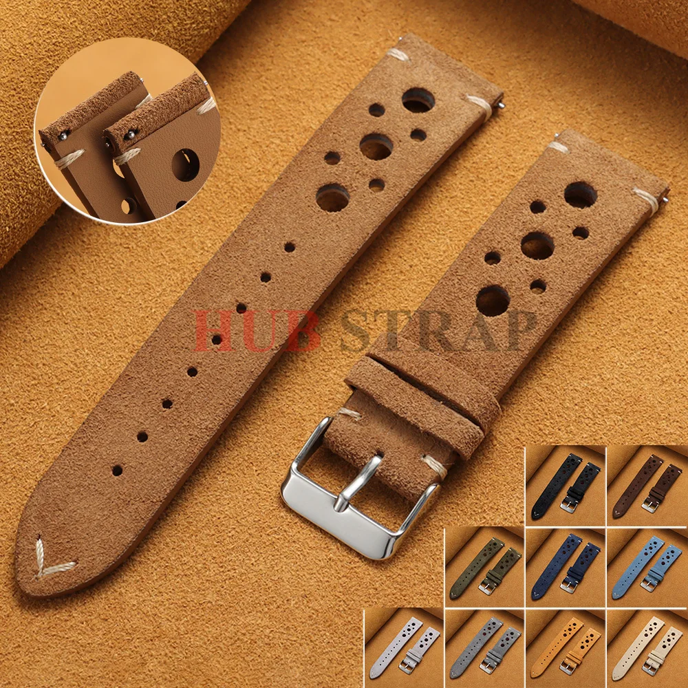 Suede Strap Watch - Quick Release Soft Suede Strap 18mm