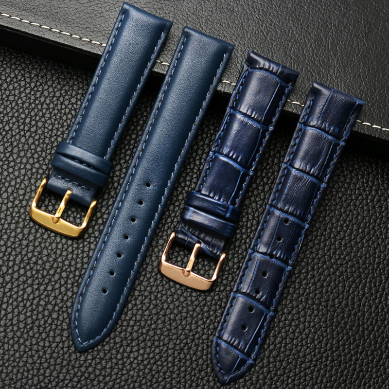 Cartier Watch Ballon Bleu - Genuine leather bracelet blue color watch