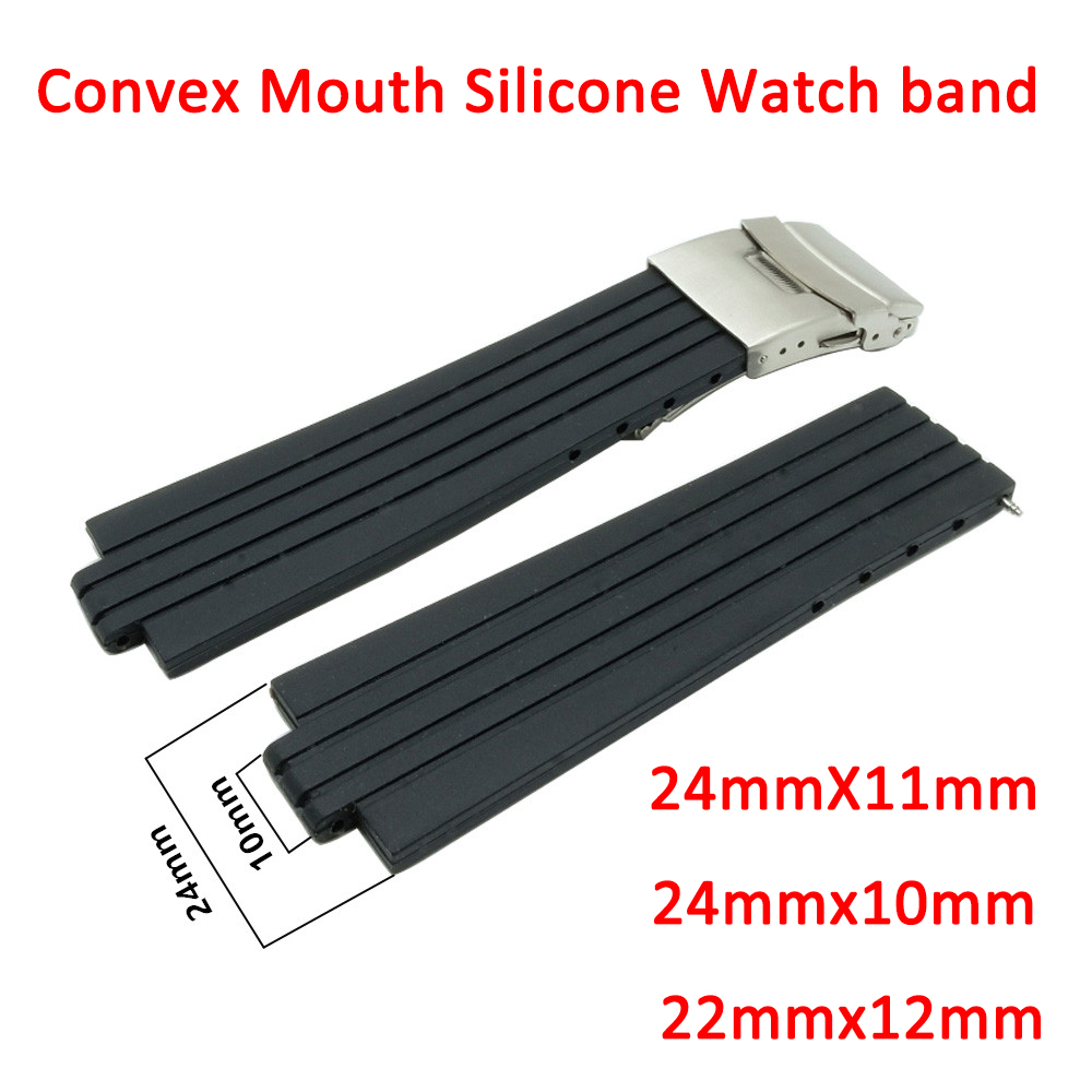 Cartier Watch Ballon Bleu - Convex Mouth Wristband Silicone Rubber Watch