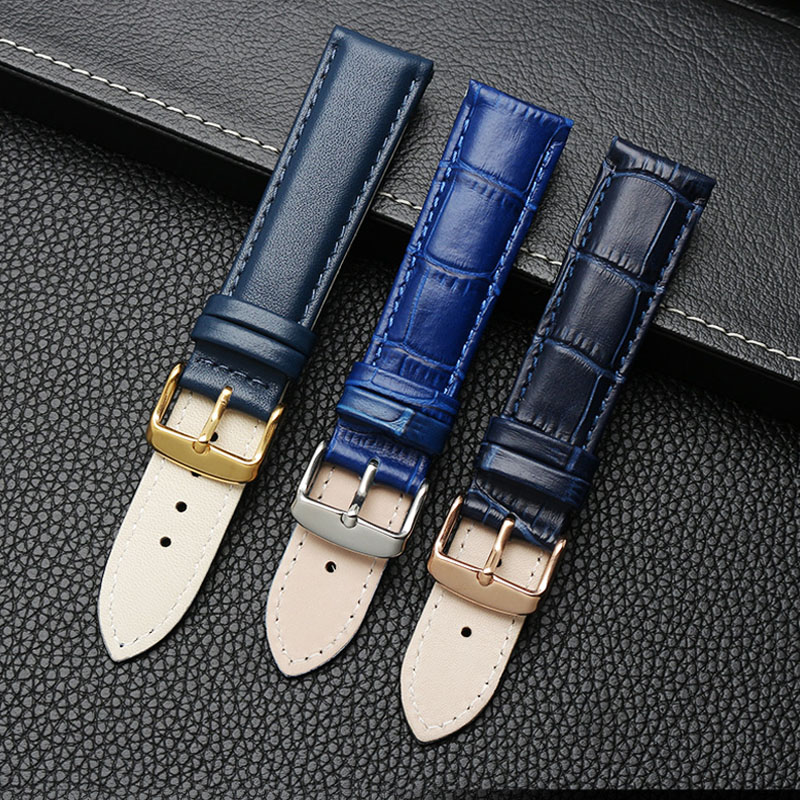 Genuine leather bracelet blue  - Cartier Watch Ballon Bleu recension och pris